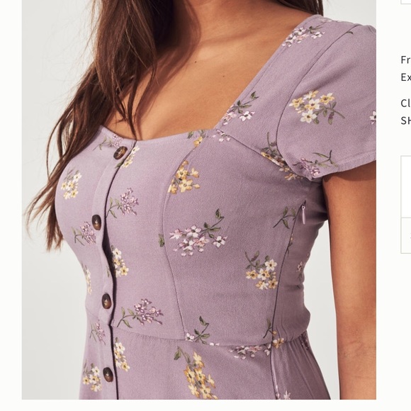 Button-Front A-Line Dress - Picture 3 of 8